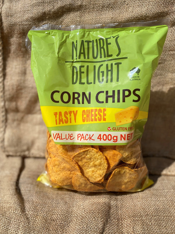 Corn Chips Tasty Cheese by Natures Delight