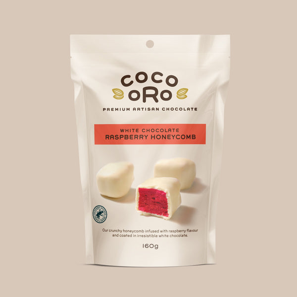 WHITE CHOCOLOATE RASPBERRY HONEYCOMB