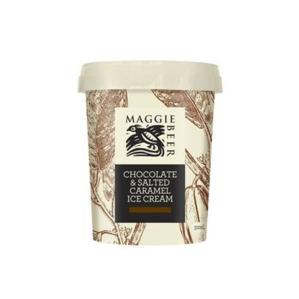 Ice Cream Chocolate & Salted Caramel 500ml by Maggie Beer