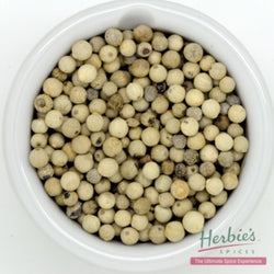 Spice Peppercorns White Whole Small 40g | Herbie's Spices