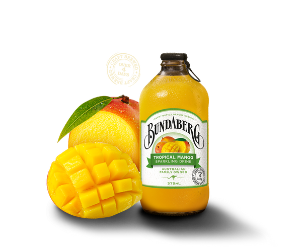 Tropical Mango Sparkling Drink by Bundaberg
